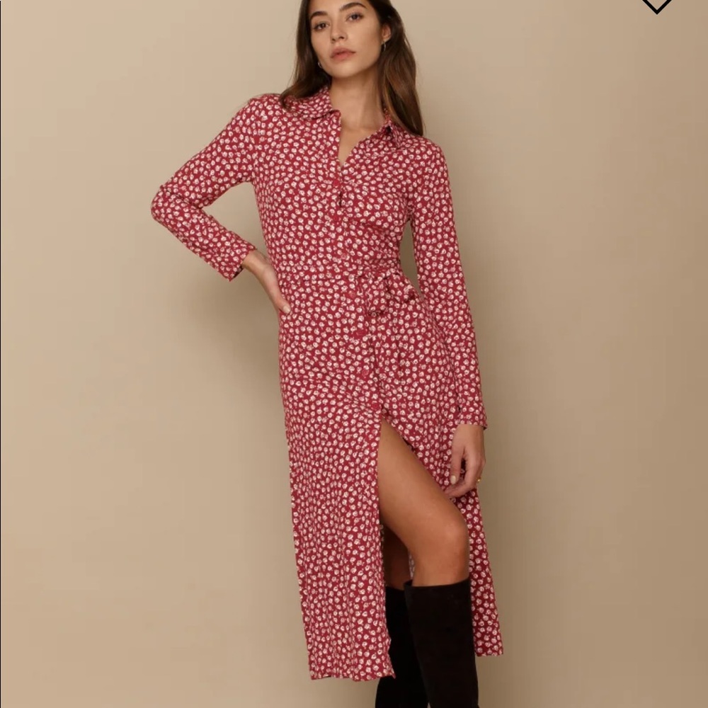 Reformation long sleeve Brighton dress